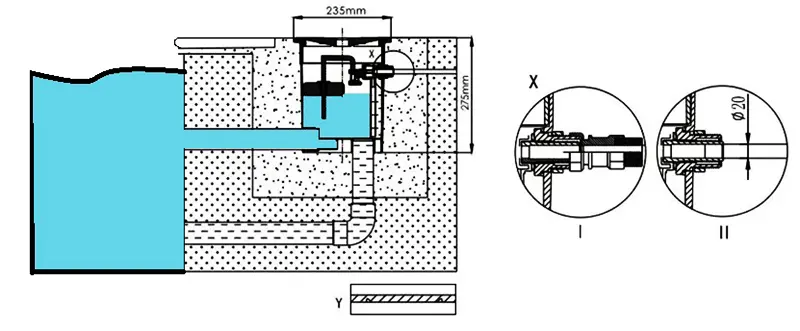 شماتیک نصب کنترل کننده سطح آب ایمکس مدل RO-7