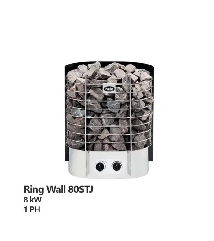 هیتر سونا خشک هلو (Helo) مدل Ring Wall 80STJ