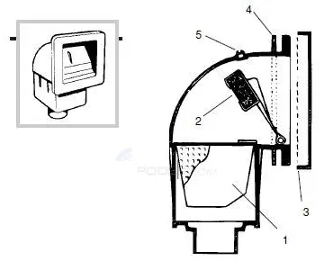 اجزای تشکیل دهنده اسکیمر کوچک استخری هایوارد مدل SP1099