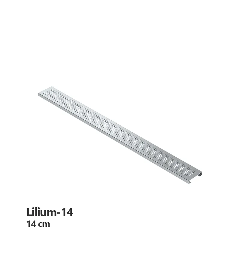 گریل طرح دار استیل آکوامارین مدل لیلیوم 14
