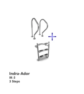نردبان استخر دو تکه ترکیبی آدور-ایندرا آکوامارین مدل IK-3