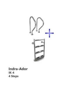 نردبان استخر دو تکه ترکیبی آدور-ایندرا آکوامارین مدل IK-4