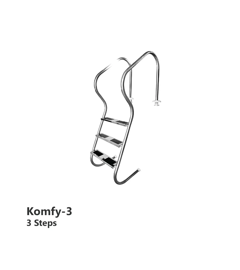 نردبان شیب‌دار استخر آکوامارین مدل Komfy-3