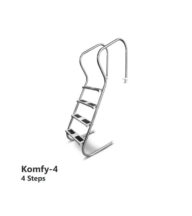 نردبان شیب‌دار استخر آکوامارین مدل Komfy-4