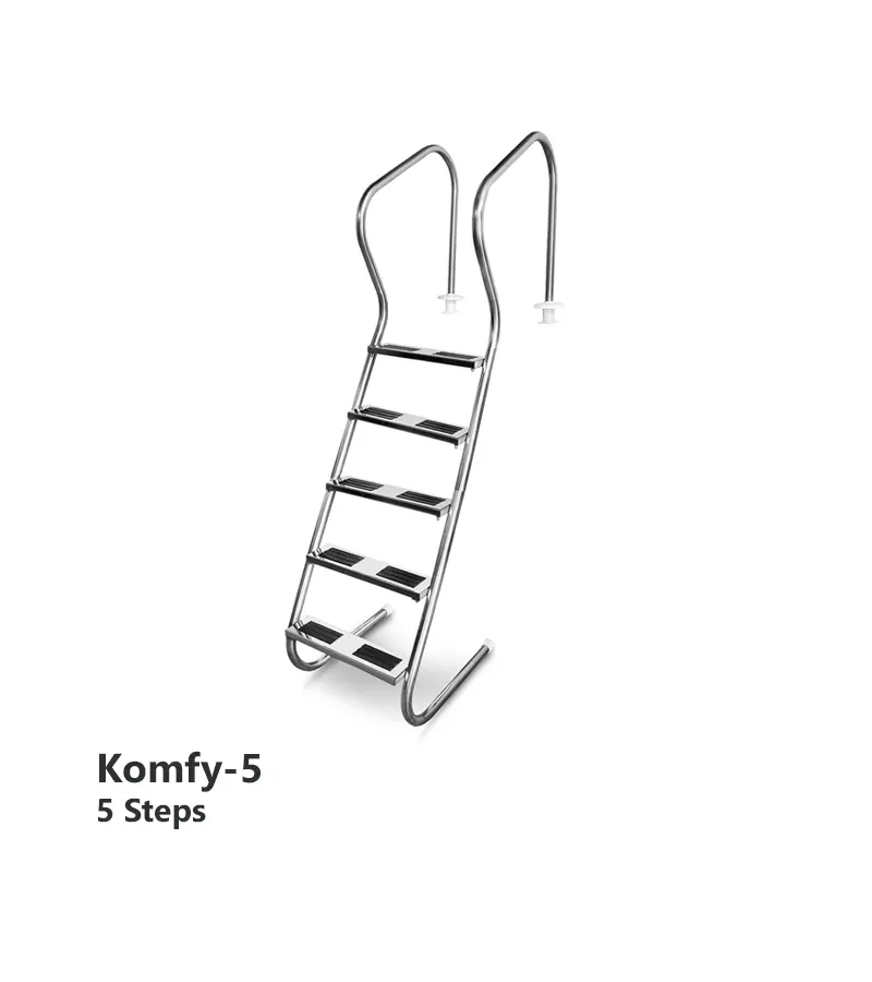نردبان شیب‌دار استخر آکوامارین مدل Komfy-5
