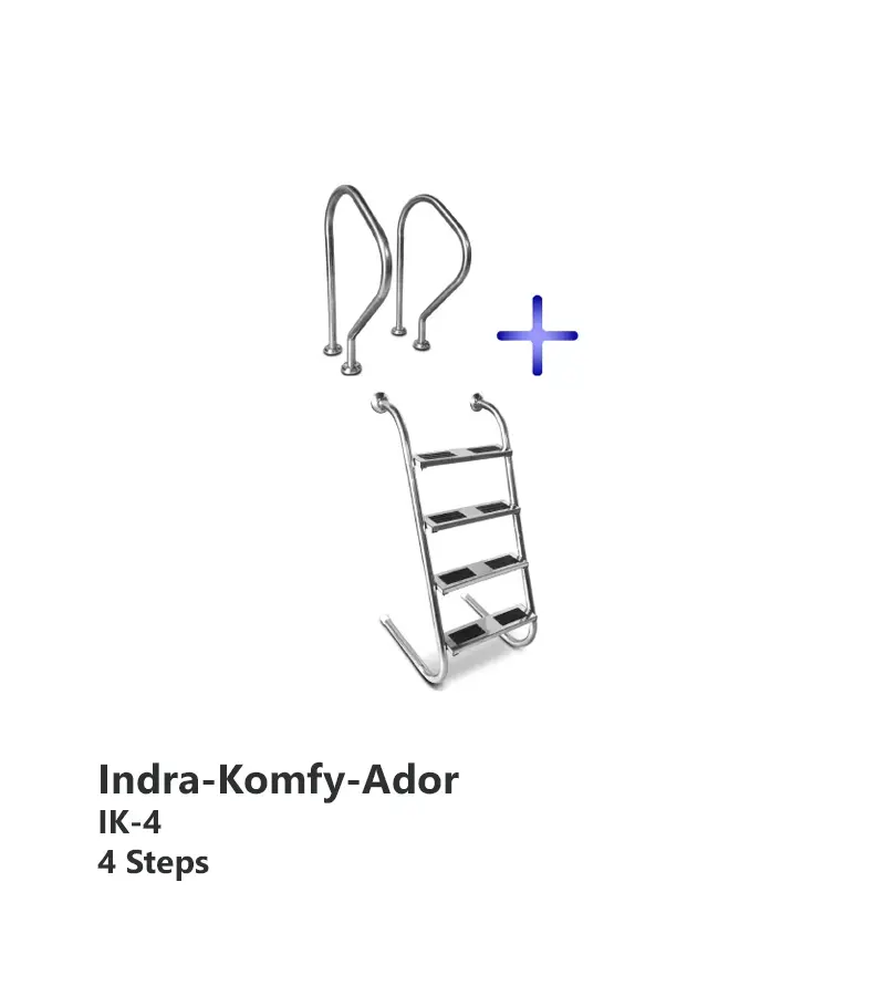 نردبان دو تکه ترکیبی آکوامارین آدور-ایندرا کامفی مدل IK-4