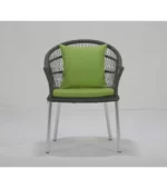 ست ناهارخوری 2 نفره باغ چین مدل تارا-صندلی با تشک سبز