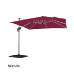 چتر پایه کنار مربعی باغ چین مدل واندا با قمقمه