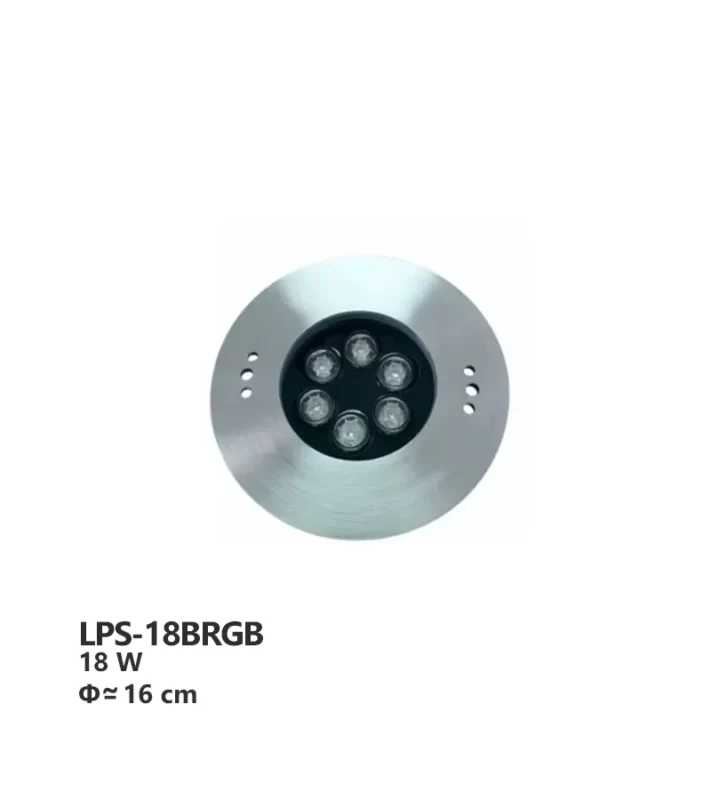 پروژکتور توکار استخری استیل فول کالر آرتاب مدل LPS-18BRGB