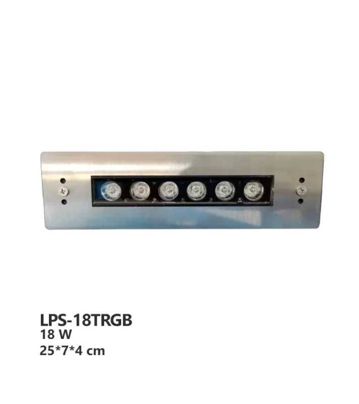 پروژکتور توکار استخری مستطیل فول کالر آرتاب مدل LPS-18TRGB