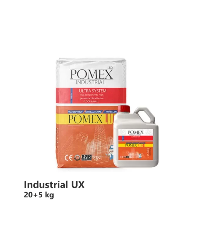 چسب کاشی دو جزئی صنعتی پومکس (Pomex) مدل UX