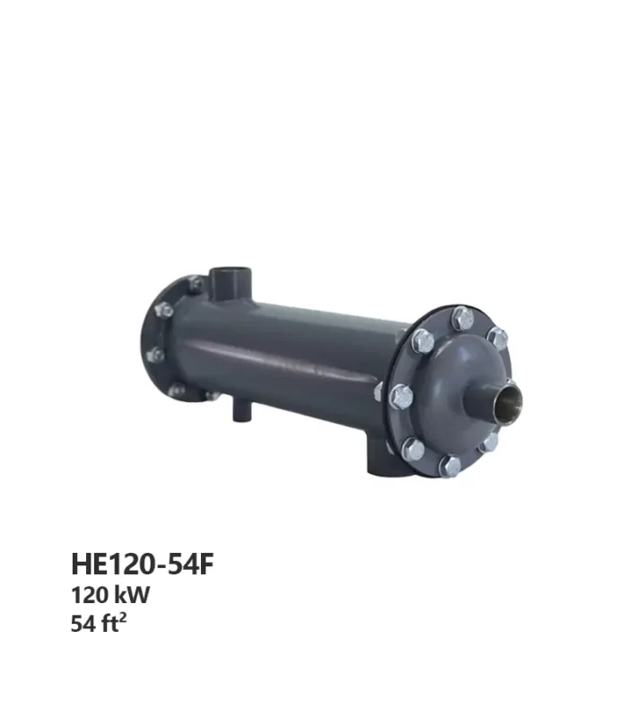 مبدل حرارتی تمام استیل فلنچی هایپر استخر مدل HE120-54F