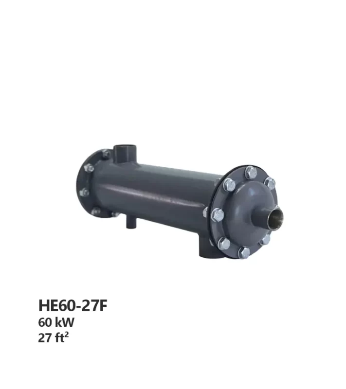 مبدل حرارتی تمام استیل فلنچی هایپر استخر مدل HE60-27F