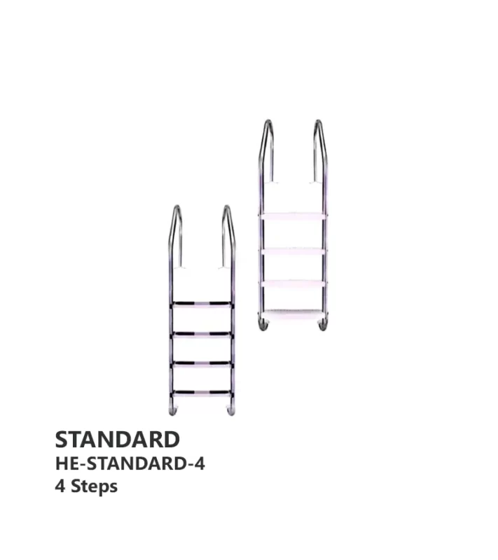 نردبان استخر استاندارد هایپر استخر مدل HE-STANDARD-4