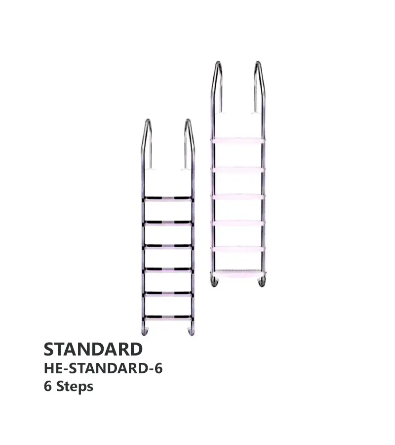 نردبان استخر استاندارد هایپر استخر مدل HE-STANDARD-6